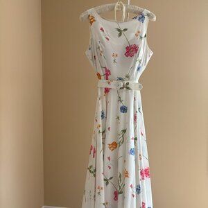 Laura Ashley Size 8 Floral Tea Length dress